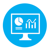 Icon representing a Bluetooth IoT web dashboard.